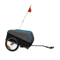 Fahrradanhänger "Cargo" in Blau/Grau