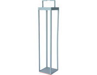SIENA GARDEN WEGA Solarlaterne in Seidengrau | 80 cm