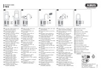 ABUS Vorhangschloss mit Zahlencode MYCODE 165/40