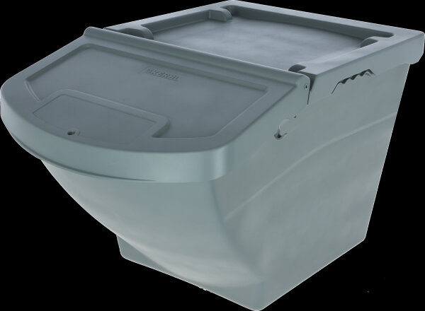 KERBL Stapelbare Futterbox 40 Liter mit Deckel