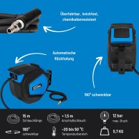 GÜDE Automatik-Druckluft-Schlauchtrommel 15 m