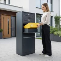 METZLER Paketbox mit 2 Briefkästen inkl. Namensschilder | Bispo RE