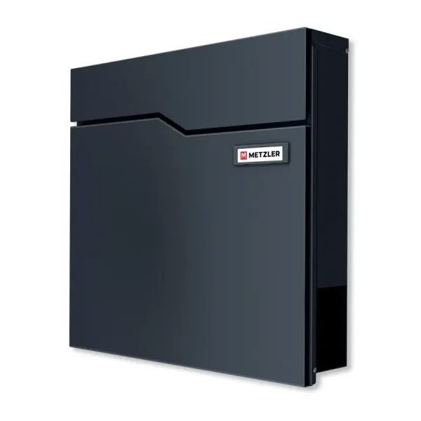 METZLER Briefkasten in Anthrazitgrau mit austauschbarem Namensschild | Hoffmann
