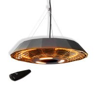 ENDERS MARBELLA Elektro Deckenstrahler 2.000 W mit LED und Fernbedienung