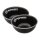 PETROMAX Emaille Schalen 2er Set - Schwarz, 0,5 Liter