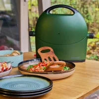 NomadiQ 3.0 Camping Gasgrill Forest Green Version 2026 | trag- und klappbar
