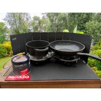 NomadiQ Kocher-Windschutz – stabil & faltbar
