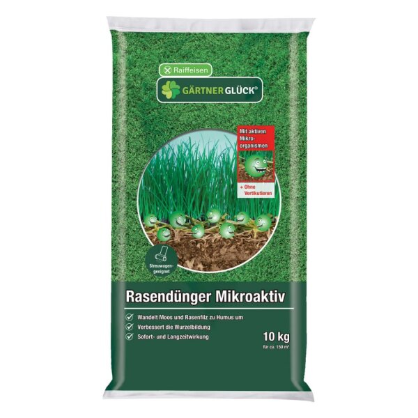 RAIFFEISEN GÄRTNERGLÜCK Rasendünger Mikroaktiv 10 kg