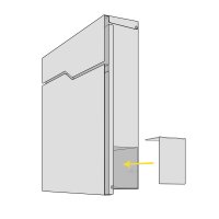 METZLER Abdeckung für Zeitungsfach in Anthrazitgrau