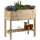 DOBAR Hochbeet „Florenz“ aus Holz mit Ablage und Pflanzfolie