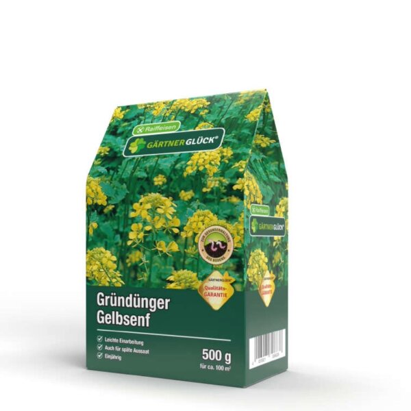 RAIFFEISEN GÄRTNERGLÜCK Gründünger Gelbsenf | 500 g