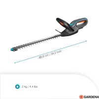 GARDENA Akku-Heckenschere EasyCut 45/18V P4A solo