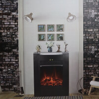 EL FUEGO Elektrokamin "Tessin" Schwarz