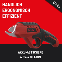 GÜDE Akku-Astschere GAS 4.0V-4.0 Li-Ion