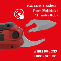 GÜDE Akku-Astschere GAS 4.0V-4.0 Li-Ion