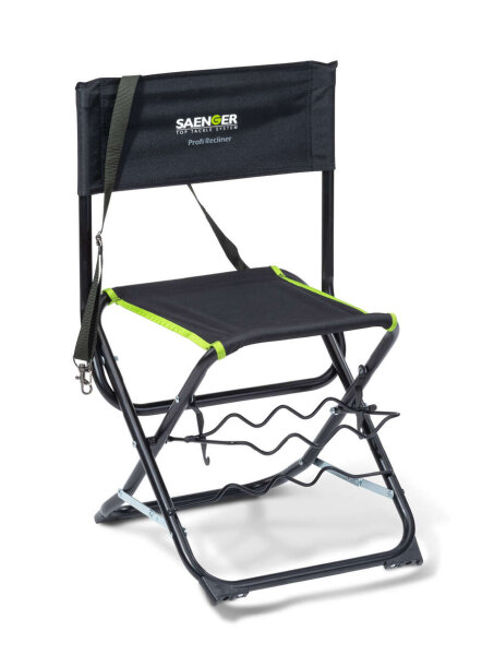 SAENGER Angelstuhl mit Transportgurt und Rutenablage