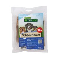 TIERLIEBE Hundeleckerlis Ochsenziemer XXL 300 Gramm