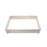 SIENA GARDEN Hochbeet‑Rahmen aus Holz 120 x 80 x 19 cm