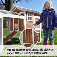 ZOOPRINZ Mobiler Hühnerstall mit Auslaufgehege | 2 Packstücke