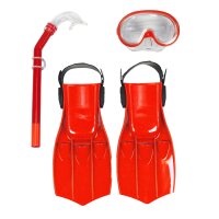 BEST SPORTING Tauchset für Kinder 3-teilig | Rot