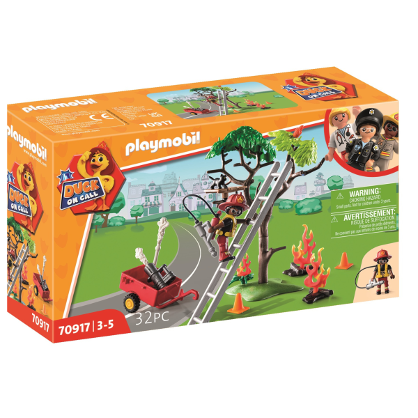 PLAYMOBIL 70917 Duck on Call- Feuerwehr Action. Rette die Katze!