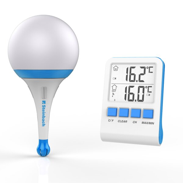 STEINBACH Solarleuchte mit Funkthermometer
