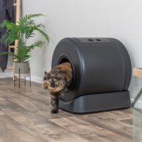 TRIXIE Selbstreinigende Katzentoilette Schwarz | 40046