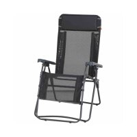 SIENA GARDEN Alu‑Camping Relax‑Stuhl „Comfort“ Anthrazit