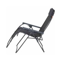 SIENA GARDEN Alu‑Camping Relax‑Stuhl „Comfort“ Anthrazit
