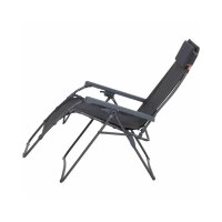 SIENA GARDEN Alu‑Camping Relax‑Stuhl „Comfort“ Anthrazit