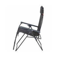 SIENA GARDEN Alu‑Camping Relax‑Stuhl „Comfort“ Anthrazit