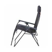 SIENA GARDEN Alu‑Camping Relax‑Stuhl „Comfort“ Anthrazit