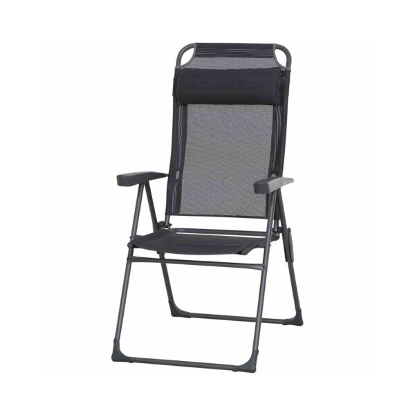 SIENA GARDEN Alu‑Campingsessel „Comfort“ Anthrazit