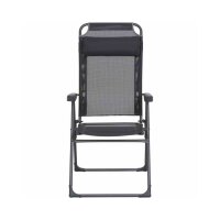 SIENA GARDEN Alu‑Campingsessel „Comfort“ Anthrazit
