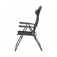 SIENA GARDEN Alu‑Campingsessel „Comfort“ Anthrazit