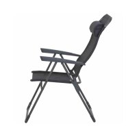 SIENA GARDEN Alu‑Campingsessel „Comfort“ Anthrazit