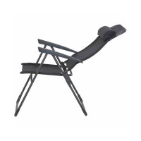 SIENA GARDEN Alu‑Campingsessel „Comfort“ Anthrazit