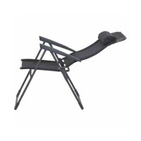 SIENA GARDEN Alu‑Campingsessel „Comfort“ Anthrazit