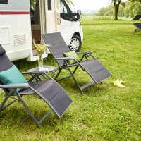 SIENA GARDEN Camping Relax-Stuhl „Premium“ Anthrazit