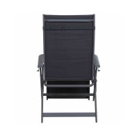 SIENA GARDEN Camping Relax-Stuhl „Premium“ Anthrazit