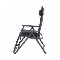 SIENA GARDEN Camping Relax-Stuhl „Premium“ Anthrazit