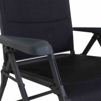 SIENA GARDEN Camping Relax-Stuhl „Premium“ Anthrazit