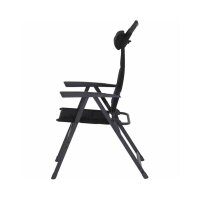SIENA GARDEN Alu‑Campingsessel „Premium +“ Anthrazit