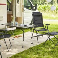SIENA GARDEN Alu‑Campingsessel „Premium +“ Anthrazit