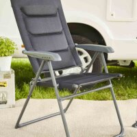 SIENA GARDEN Alu‑Campingsessel „Premium“ Anthrazit