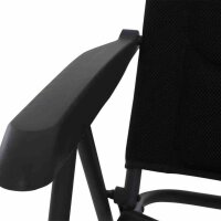 SIENA GARDEN Alu‑Campingsessel „Premium“ Anthrazit