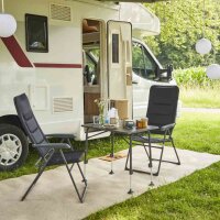 SIENA GARDEN Alu‑Campingsessel „Premium“ Anthrazit