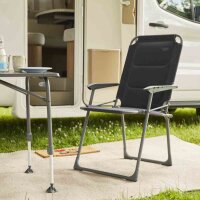 SIENA GARDEN Alu‑Campingstuhl „Premium“ Anthrazit