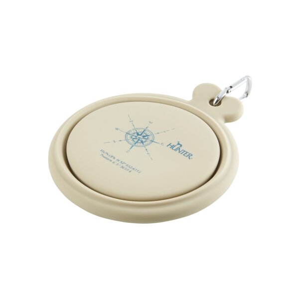 HUNTER Silikon Reisenapf "List" Beige 350/750 ml