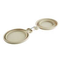 HUNTER Silikon Reisenapf "List" Beige 350/750 ml